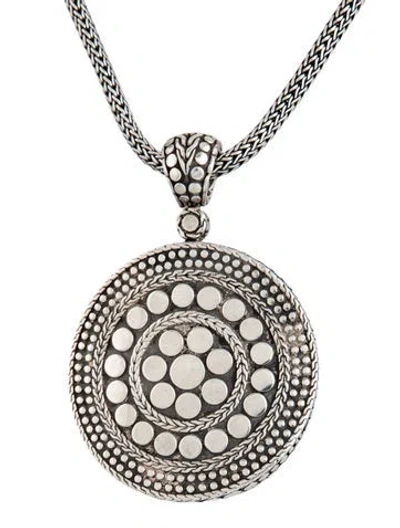 Pre-owned John Hardy Dot Pendant Necklace, 16" In Multicolor