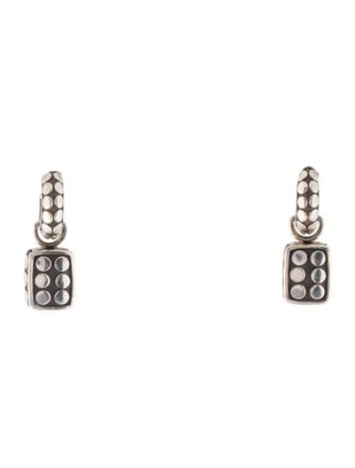 Pre-owned John Hardy Dot Square Earrings In Multi