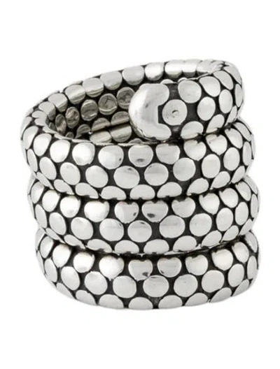 Pre-owned John Hardy Dot Triple Coil Ring In Multi