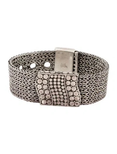 Pre-owned John Hardy Dot Wide Buckle Bracelet In Multicolor