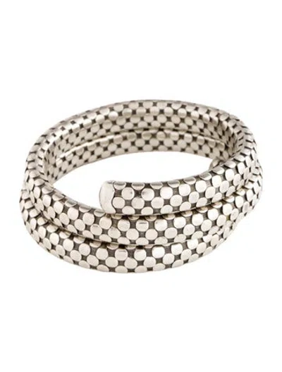 Pre-owned John Hardy Dot Wrap Bangle Bracelet In Multi