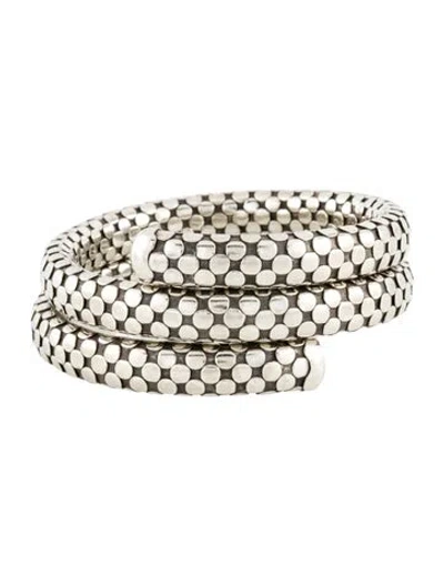 Pre-owned John Hardy Double Coil Bracelet, 6.5" In Multi
