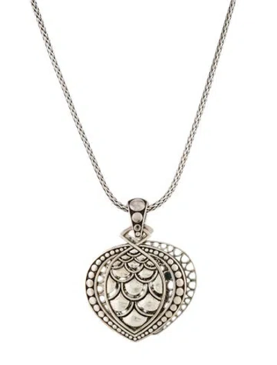 Pre-owned John Hardy Double Naga Pendant Necklace, 18" In Multi