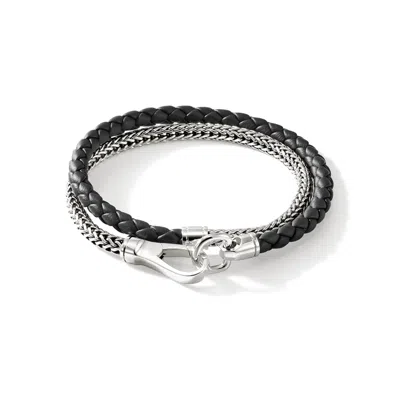 John Hardy Double Wrap Bracelet, 4.5mm In Black