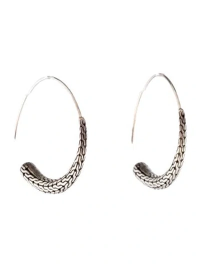 Pre-owned John Hardy Drop Hoop Earrings In Multi