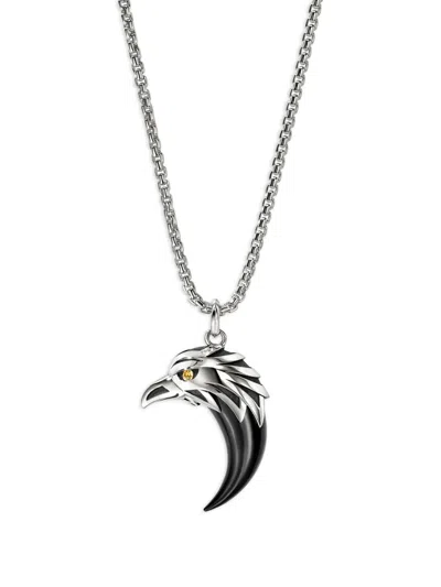 John Hardy Eagle Legends Sterling Silver Necklace In Metallic