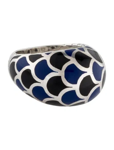 Pre-owned John Hardy Enamel Legends Naga Dome Ring In Multi