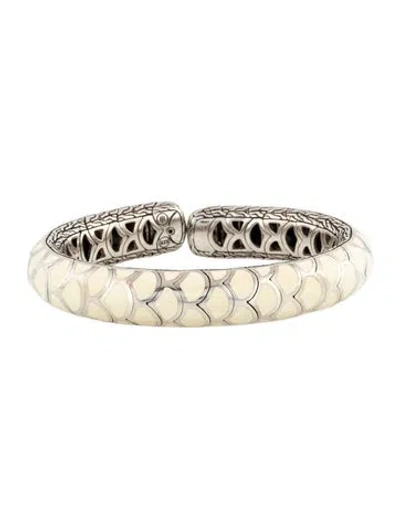 Pre-owned John Hardy Enamel Legends Naga Slim Flex Cuff, 7" In Multicolor
