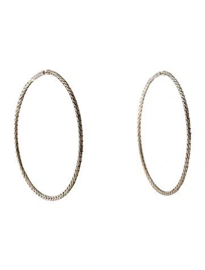 Pre-owned John Hardy Essential Flex Hoop Earrings In Multi