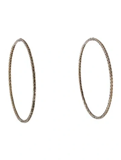 Pre-owned John Hardy Essential Flex Hoop Earrings In Multi