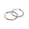 John Hardy Essential Hoop Earring In Silver Tone