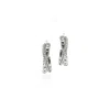 John Hardy Essential Pav Crossover Earring In Metallic