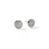 John Hardy Essential Pav Stud Earring In Silver