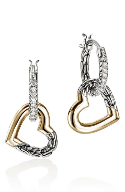 John Hardy Essentials Heart Drop Earrings In Multi