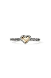 John Hardy Essentials Heart Ring In Silver