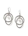 John Hardy Essentials Silver 6.5-7mmmm Pearl Drop Earrings