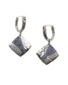 John Hardy Essentials Silver Blue Sapphire Drop Earrings