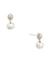 John Hardy Essentials Silver Drop Earrings In Metallic