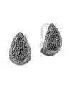 John Hardy Women's Classic Chain Sterling Silver, Black Sapphire & Black Spinel Buddha Belly Earrings