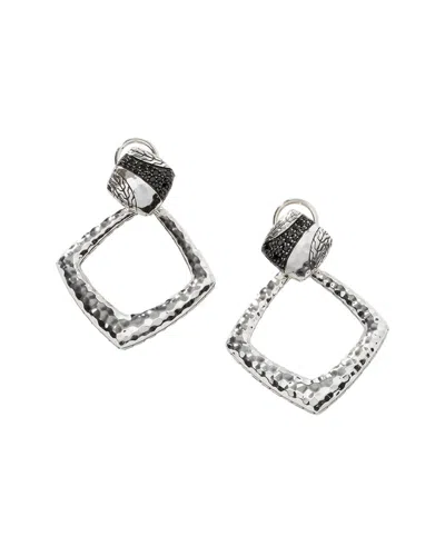 John Hardy Essentials Silver Gemstone Drop Earrings In Metallic