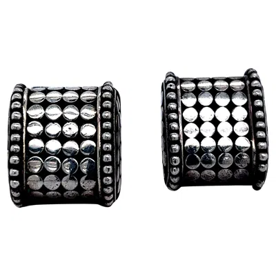 Pre-owned John Hardy Estate Cufflinks Sterling Silver In Multi