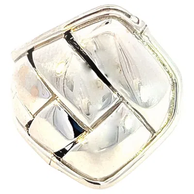 Pre-owned John Hardy Estate Woven Bamboo Style Ring 7.25 Silver In Multi