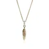 John Hardy Feather Talisman Necklace In Gold