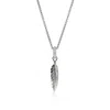 John Hardy Feather Talisman Necklace In Sterling Silver