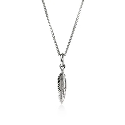 John Hardy Feather Talisman Necklace, Sterling Silver