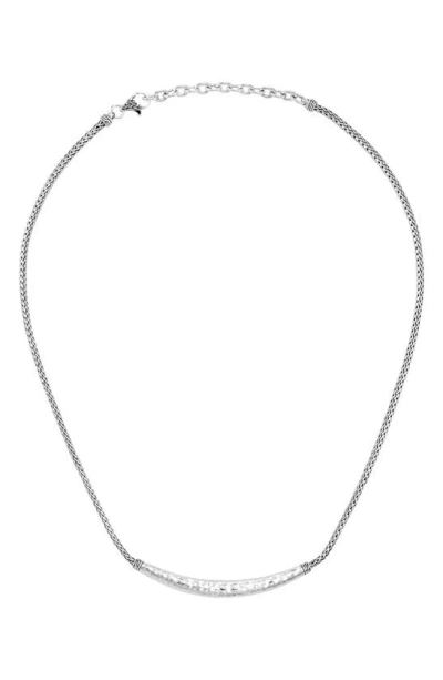 John Hardy Hammer Arch Classic Chain Necklace In Silver