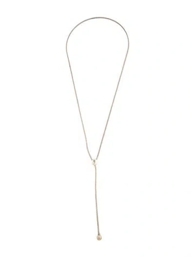 Pre-owned John Hardy Hammered Adjustable Lavalier Chain Necklace, 32" In Multicolor