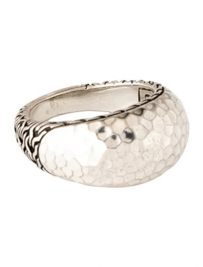 Pre-owned John Hardy Hammered Dome Ring In Multicolor