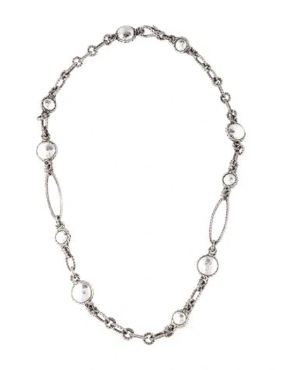 Pre-owned John Hardy Hammered Round Station Necklace, 23.75" In Multi