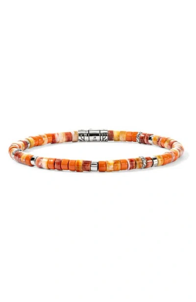 John Hardy Heishi Bead Bracelet In Silver