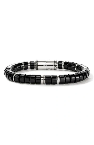 John Hardy Heishi Beaded Bracelet In Silver