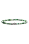 John Hardy Sterling Silver Green Bracelet In Green