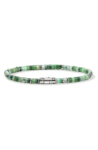 JOHN HARDY JOHN HARDY HEISHI BRACELET, GEMSTONES, STERLING SILVER