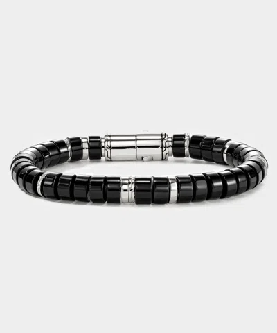 John Hardy Heishi Bracelet In Silver In Black