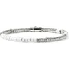 John Hardy Sterling Silver Heishi Enamel Bead Bracelet In Silver/white