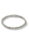 John Hardy Heishi Beaded Bracelet In Metallic