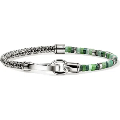 John Hardy Heishi Chain Bracelet, Sterling Silver, Hardstones