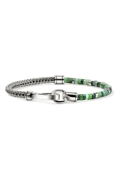JOHN HARDY JOHN HARDY HEISHI CHAIN BRACELET, STERLING SILVER, STONES