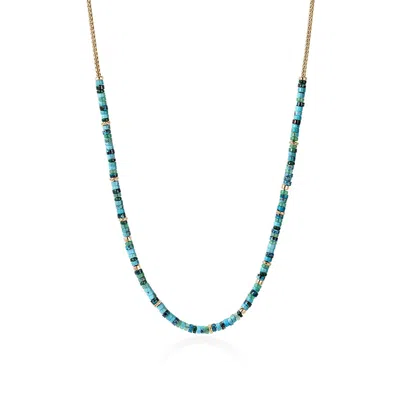 John Hardy Heishi Chain Necklace In Blue