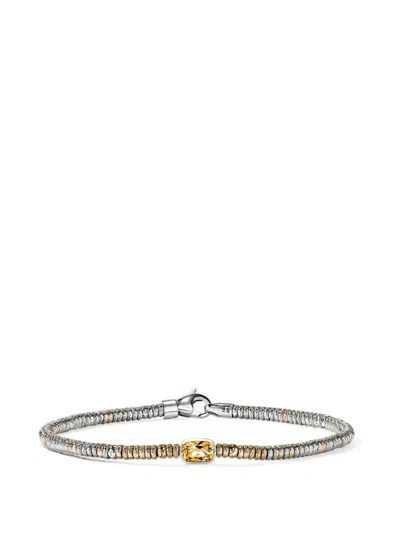 John Hardy Heishi Citrine Bracelet In Silver