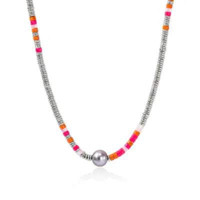 John Hardy Heishi Necklace In Sterling Silver