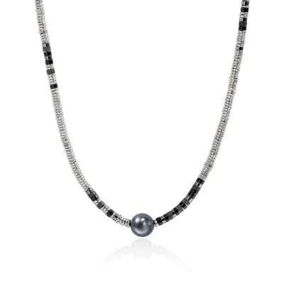 John Hardy Heishi Necklace In Sterling Silver