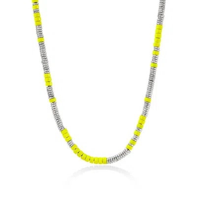 John Hardy Heishi Necklace In Sterling Silver