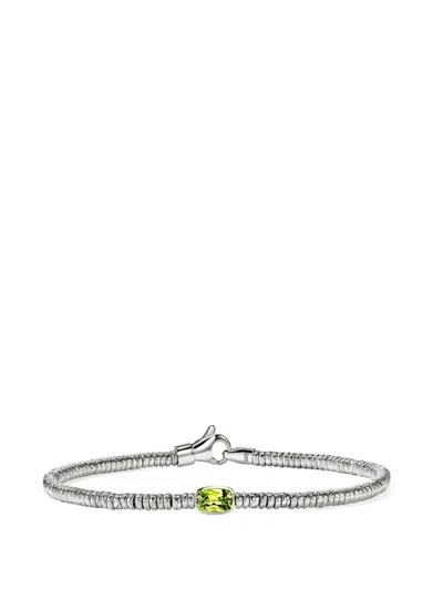 John Hardy Heishi Peridot Bracelet In Silver