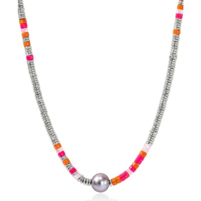 John Hardy Heishi Silver Neckla In Multi