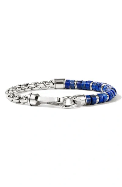 John Hardy Heishi Sterling Silver Bracelet In Blue